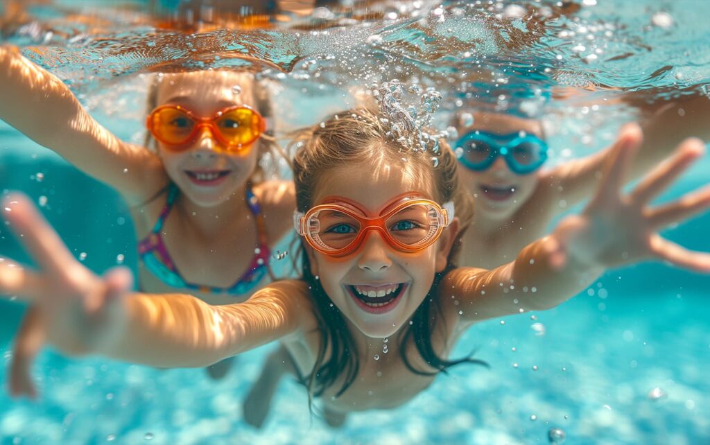 Piscine en famille